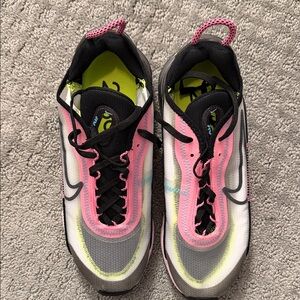 Nike Running Sneakers in Pink, Neon Green and Black